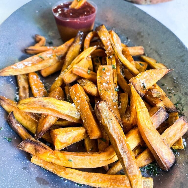 Crispy Sweet Potato Fries In Air Fryer (Frozen) No Oil